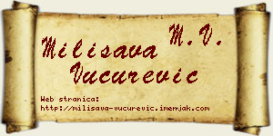 Milisava Vučurević vizit kartica